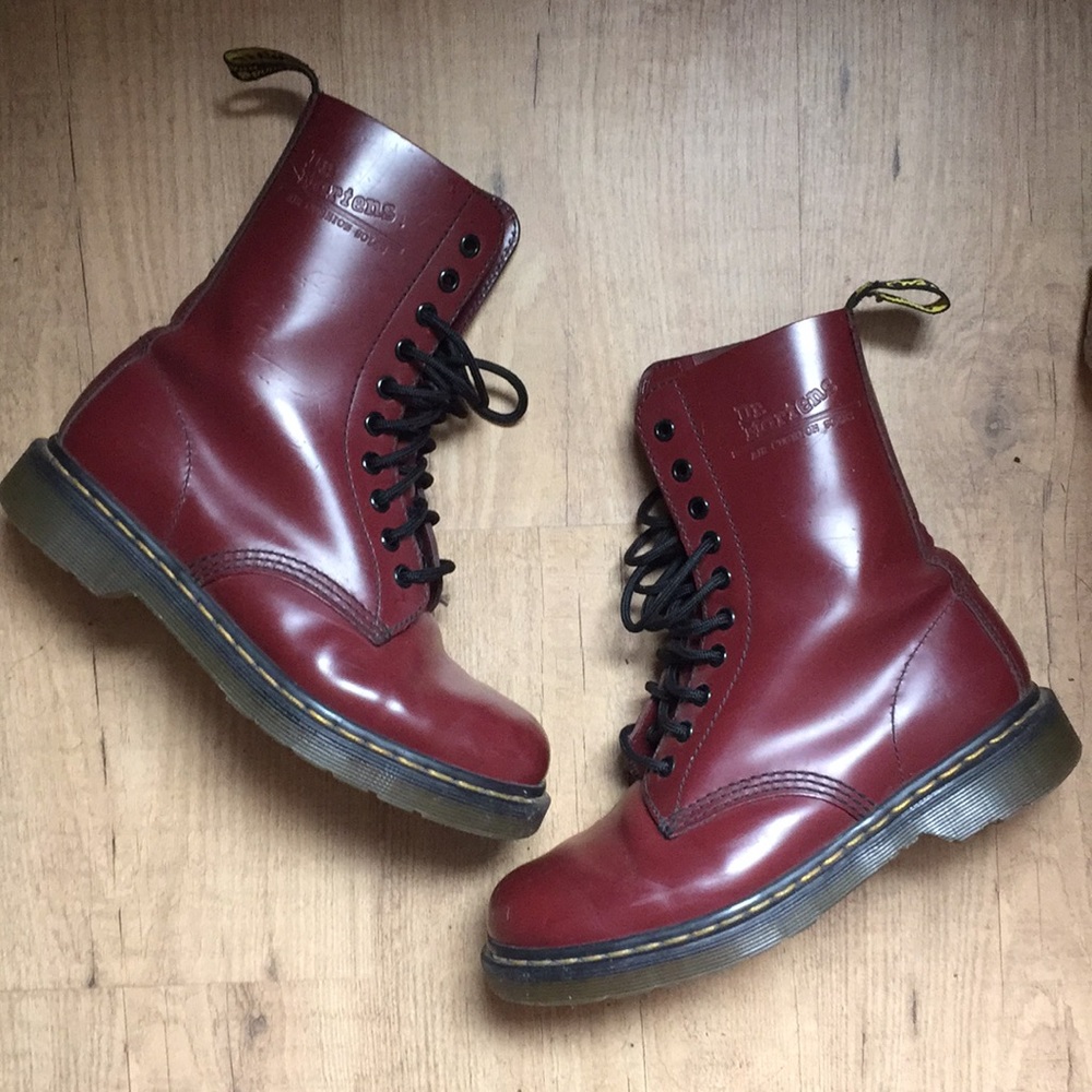 Dr Martens 1490 Cherry Red Boots